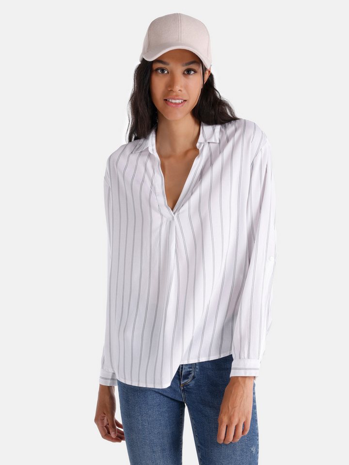 Colins T-Shirt Colins Regular Fit Shirt Neck Damen Roll-Up Shirt von Colins