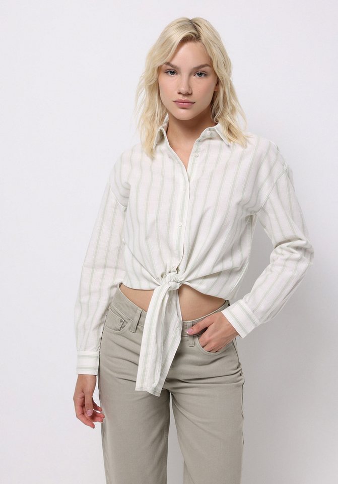 Colins T-Shirt Colins Regular Fit Shirt Neck Striped Damen Langarmshirt von Colins