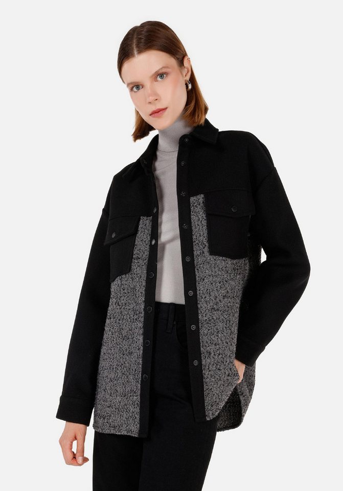 Colins T-Shirt Colins Relax Fit Shirt Neck Damen Langarmshirt von Colins