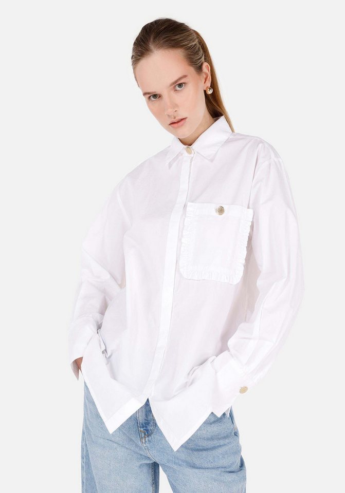 Colins T-Shirt Colins Relax Fit Shirt Neck Damen Langarmshirt von Colins