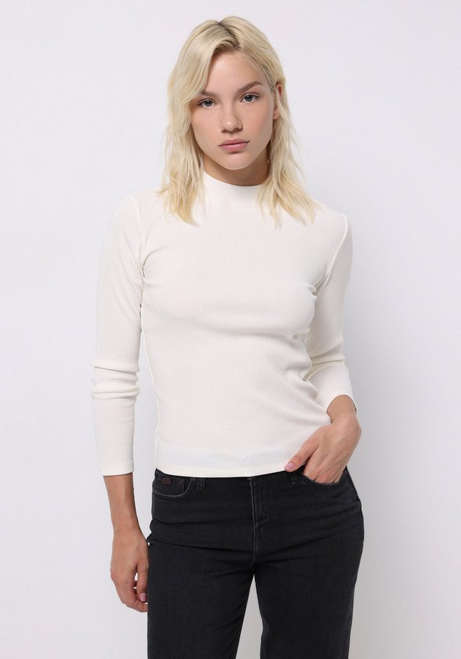 Colins T-Shirt Colins Slim Fit Halbrollkragenpullover Uni Damen T-Shirt von Colins