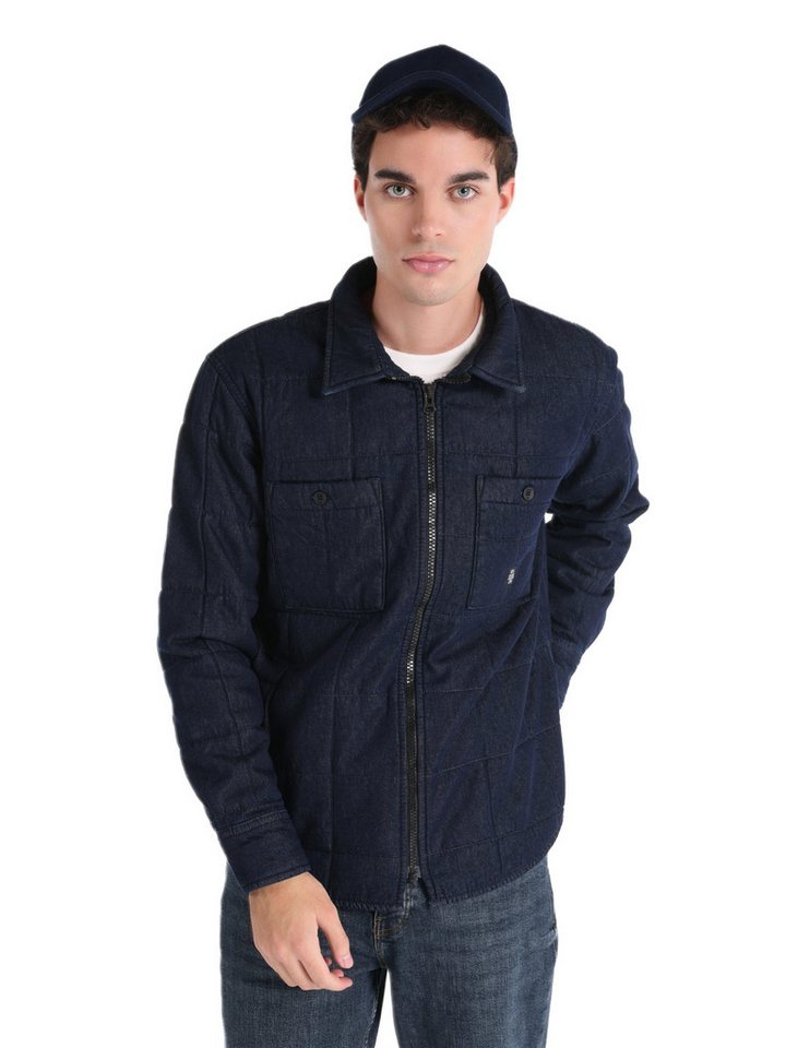 Colins Windbreaker Colins Herrenjacke mit Reißverschluss und ungefüttert, Regular Fit, Bl von Colins