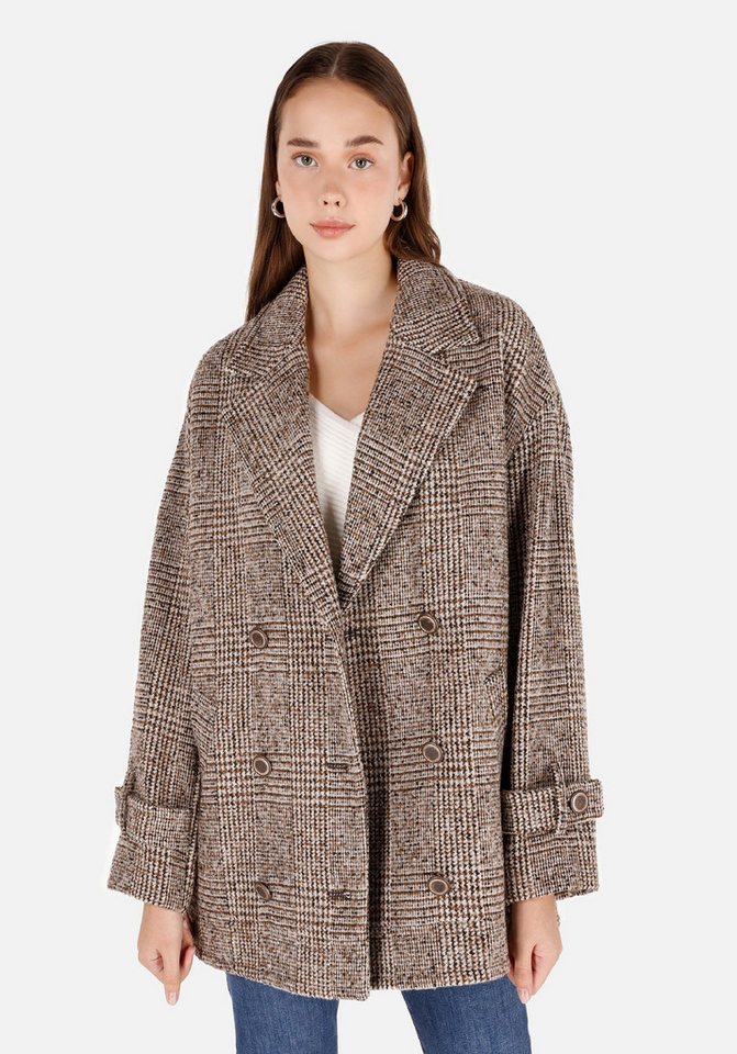 Colins Windbreaker Colins Regular Fit Damenmantel mit klassischem Kragen in Beige von Colins