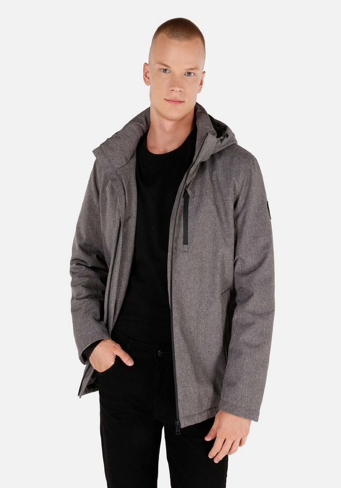 Colins Windbreaker Colins Regular Fit Herrenmantel in Grau von Colins
