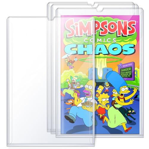 CollectHall Comic-Büchertaschen, Comicbuch-Toploader, passend für aktuelle, reguläre und silberfarbene Comics, 12 Stück, Silber, Klassisch von CollectHall