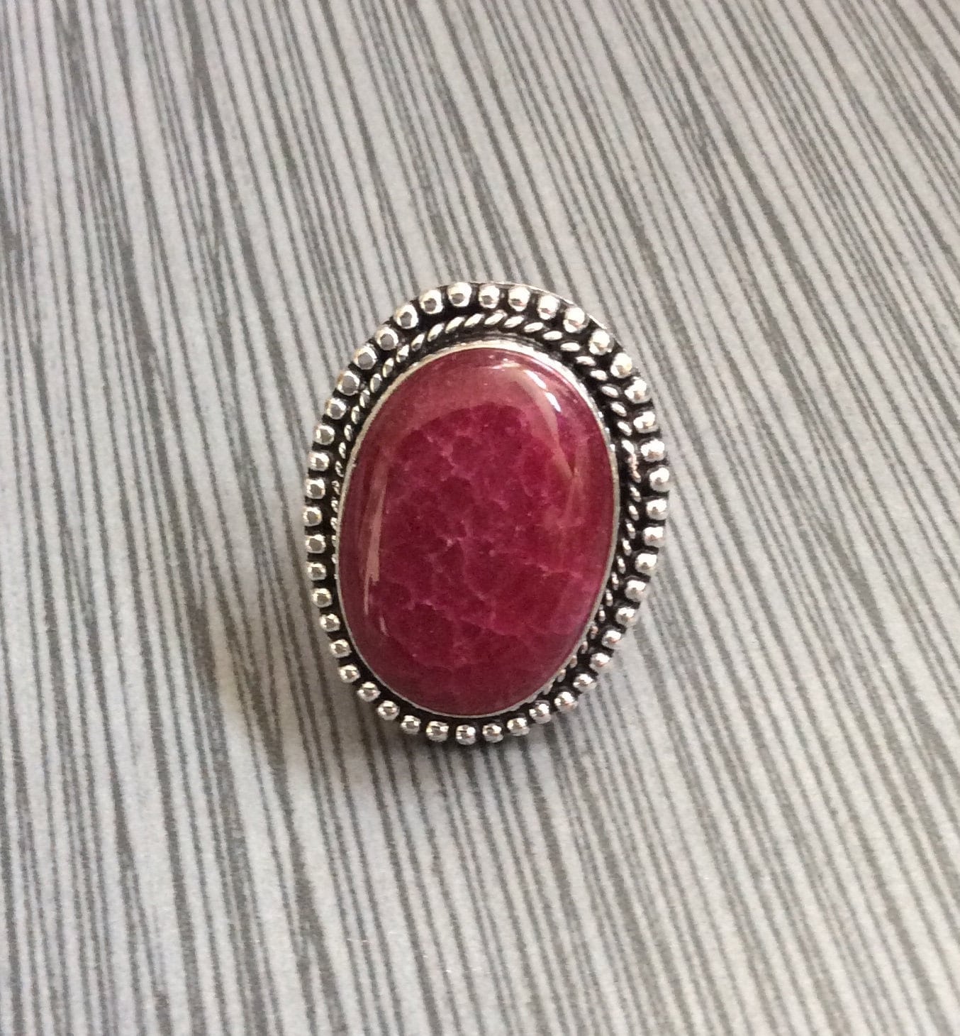 Neue Damen Handgefertigte 925 Sterling Silber Ring Größe 8 Mit Oval Edelstein Bereit Zu Schätzen & Genossen Neue Damen Handgefertigte 925 Sterling Silber Ring Größe 8 Mit Oval Edelstein Bereit Zu Schätzen & Genossen von CollectiblechaosUS