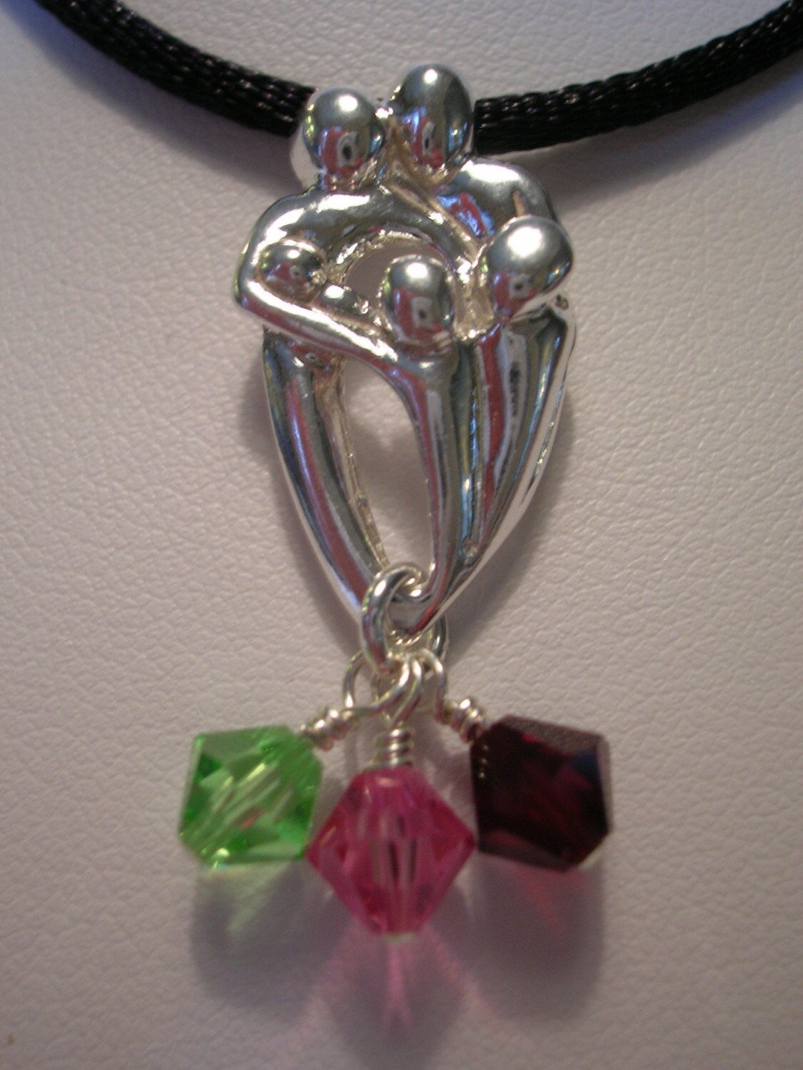 sterling Silber Mutter Anhänger - Drei Kinder sterling Silber Mutter Anhänger - Drei Kinder von CollectiblesByMTB