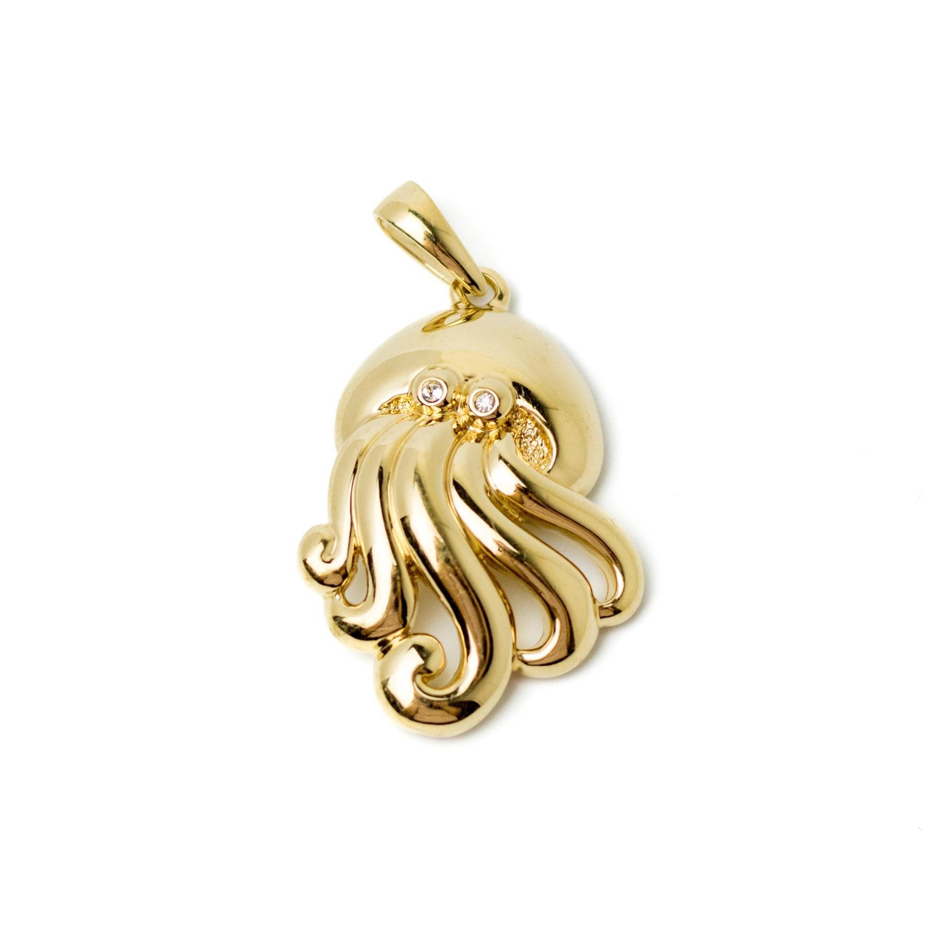 Vintage Pierre Lang Oktopus Anhänger - Goldfarbener Kettenanhänger von CollectiblissVintage