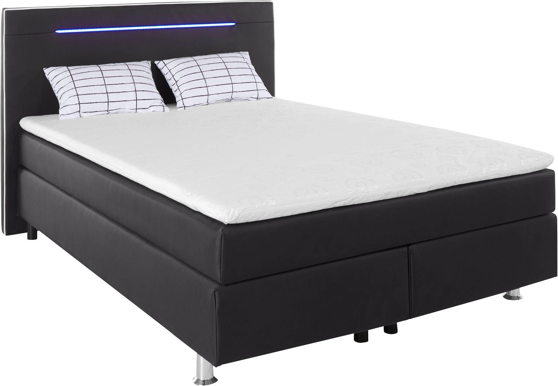 COLLECTION AB Boxspringbett, inkl. LED-Beleuchtung, Topper und Kissen von Collection Ab