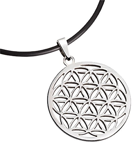 Collection Inner Light Blume des Lebens/LEBENSBLUME | Anhänger für Halskette, Armband o. Schlüsselanhänger | Echter handgearbeiteter 925 Silberschmuck für Damen o. Herren | Ø 2 cm von Collection Inner Light