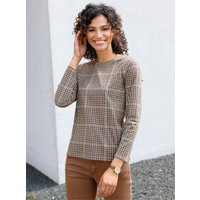 Witt Weiden Damen Langarmshirt camel-gemustert von Witt