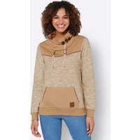 Witt Weiden Damen Sweatshirt camel-weiß-meliert von Witt