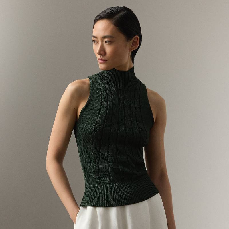 Ärmelloser Rollkragenpullover aus Seide von Collection