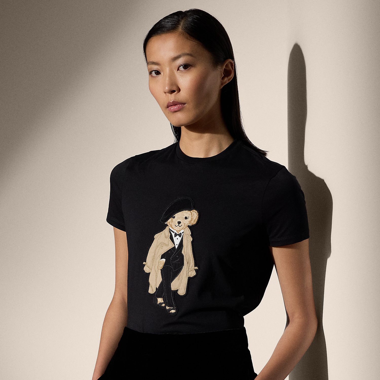 Baumwoll-T-Shirt mit Trench Polo Bear von Collection