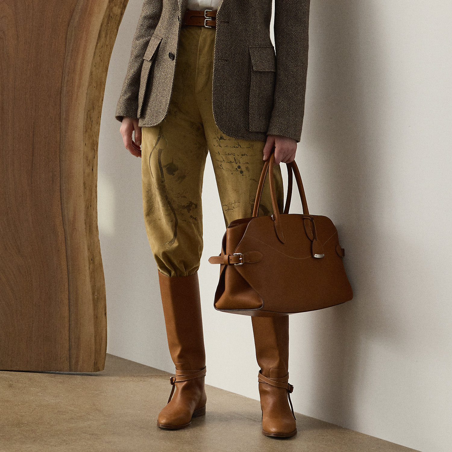 Bedruckte Lammwildlederhose Gillian von Collection