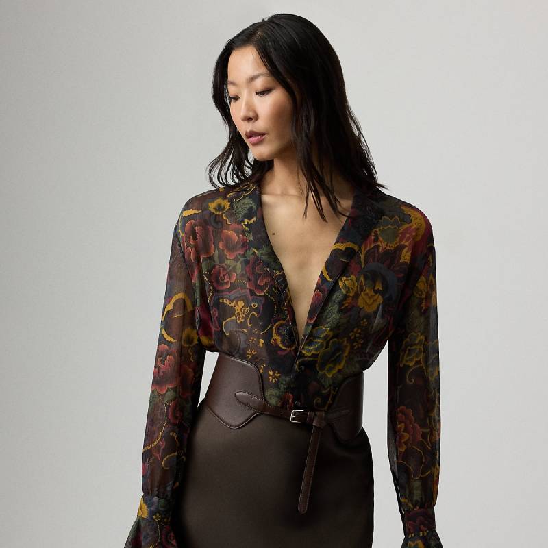 Chiffon-Bluse Jolie mit Paisley-Motiv von Collection