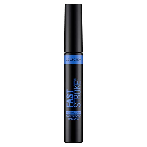 Collection Cosmetics Fast Stroke Defining Lash Mascara, Volumizing and Curling, 9 ml, wasserfest, Schwarz von Collection