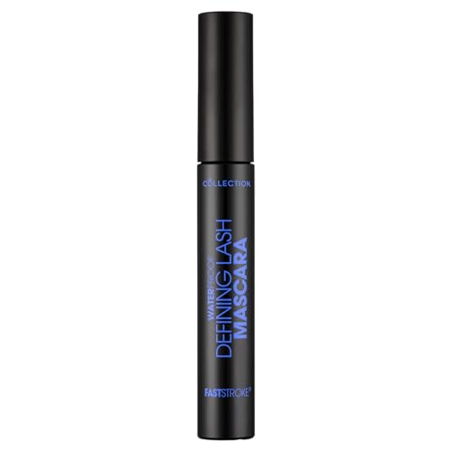 Collection Cosmetics Fast Stroke Defining Lash Mascara, Volumizing and Curling, 9 ml, wasserfest, Schwarz von Collection