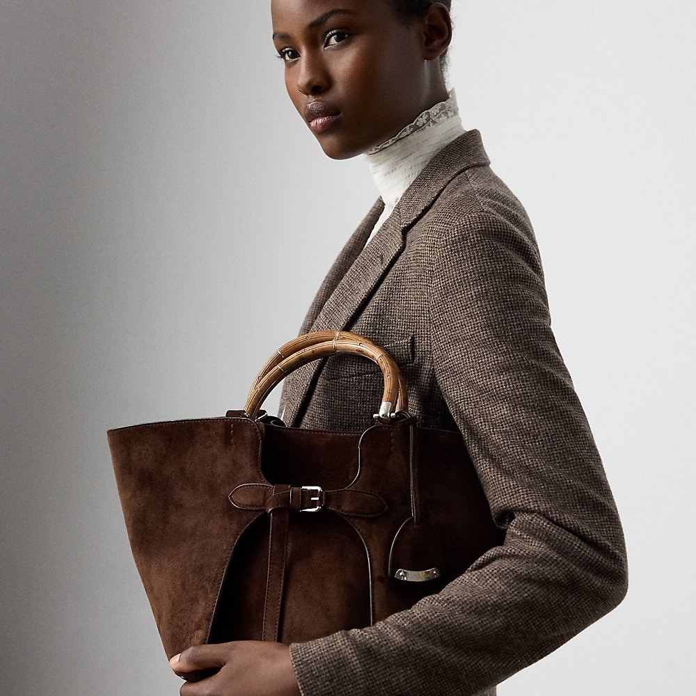 Die Tragetasche Ralph Lauren aus Kalbswildleder Die Tragetasche Ralph Lauren aus Kalbswildleder von Collection