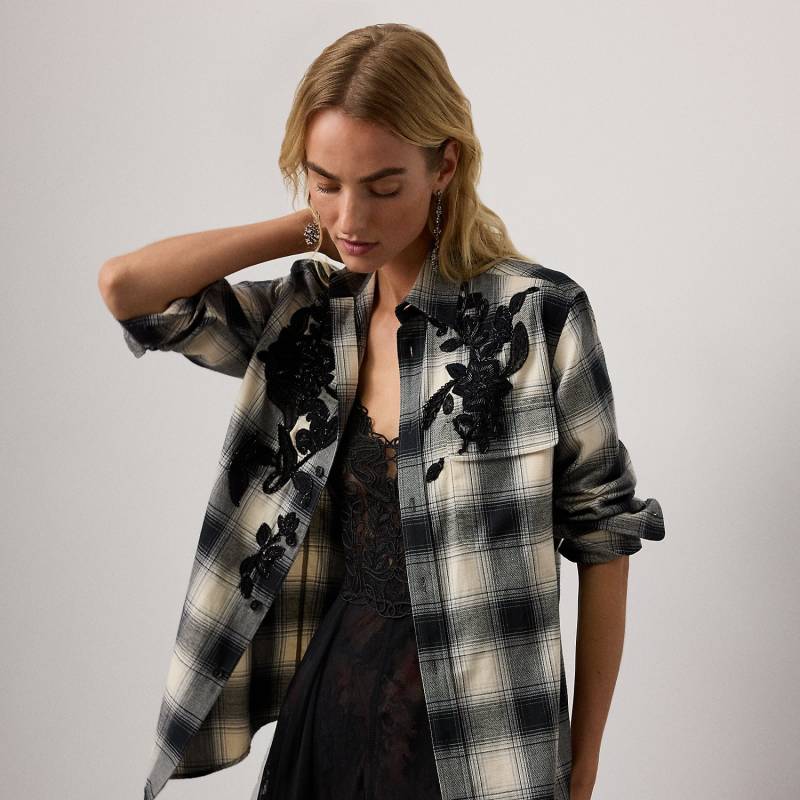 Flanell-Karohemd Leeann mit Verzierung von Collection
