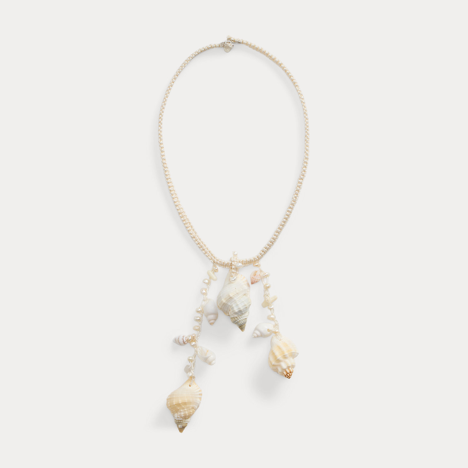 Gehäkelte Kette mit Dreifach-Muschel von Collection