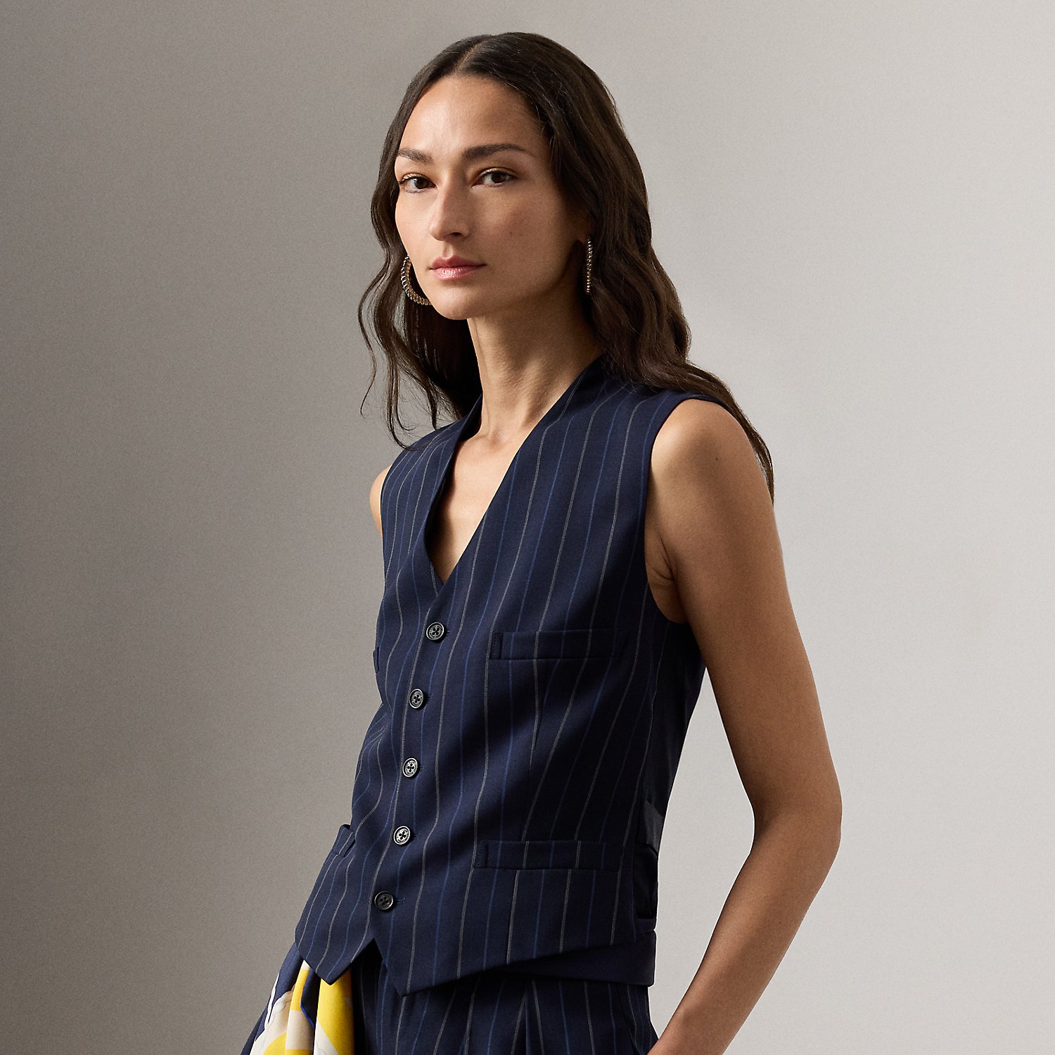 Gestreifte Wollweste Jaiden von Collection