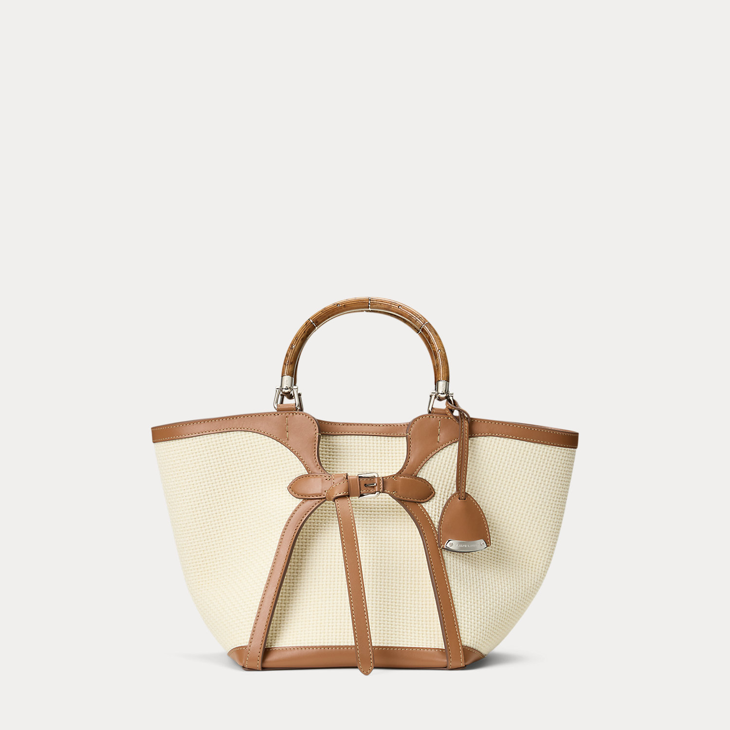 Gewebte Tragetasche  Ralph Lauren mit Leder von Collection