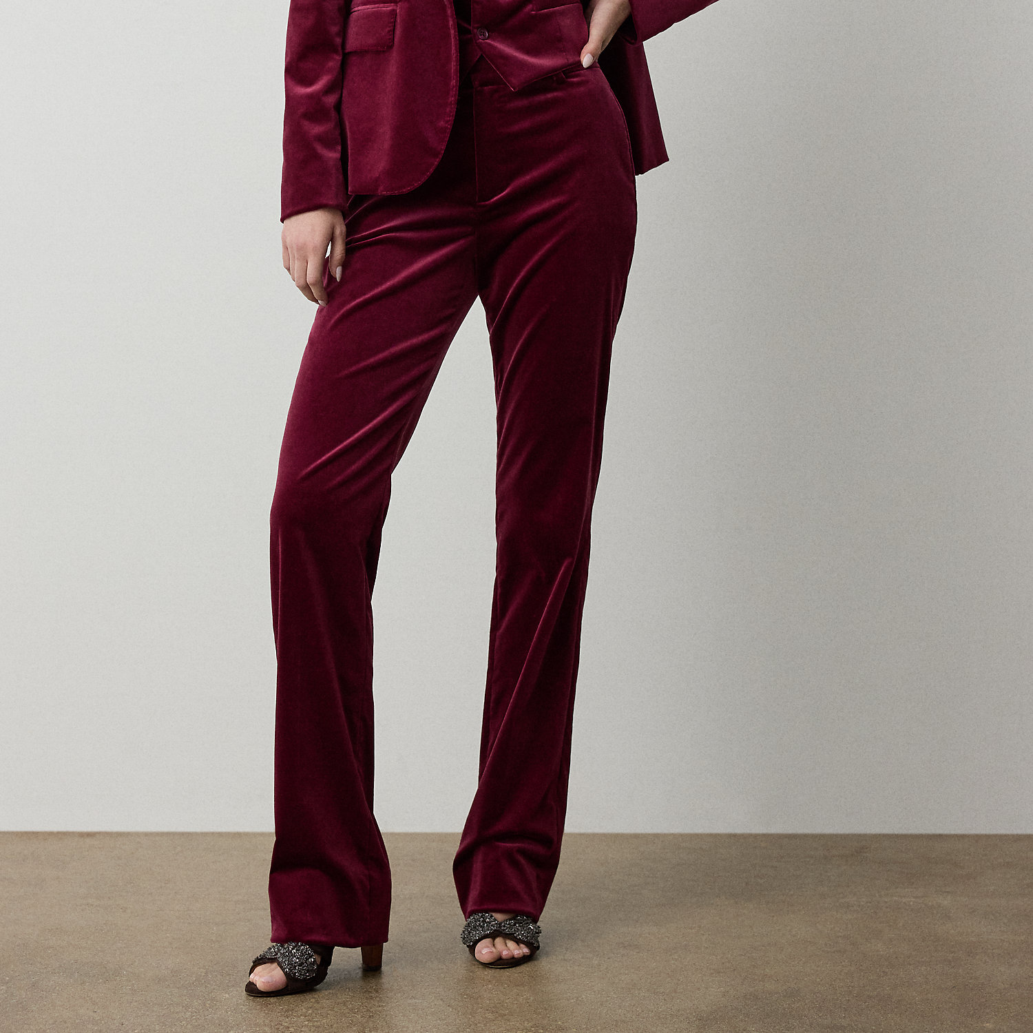 Hose Macy aus Stretchsamt von Collection