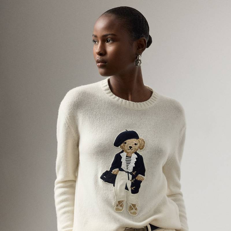 Kaschmir Pullover mit Pre-Spring Polo Bear von Collection