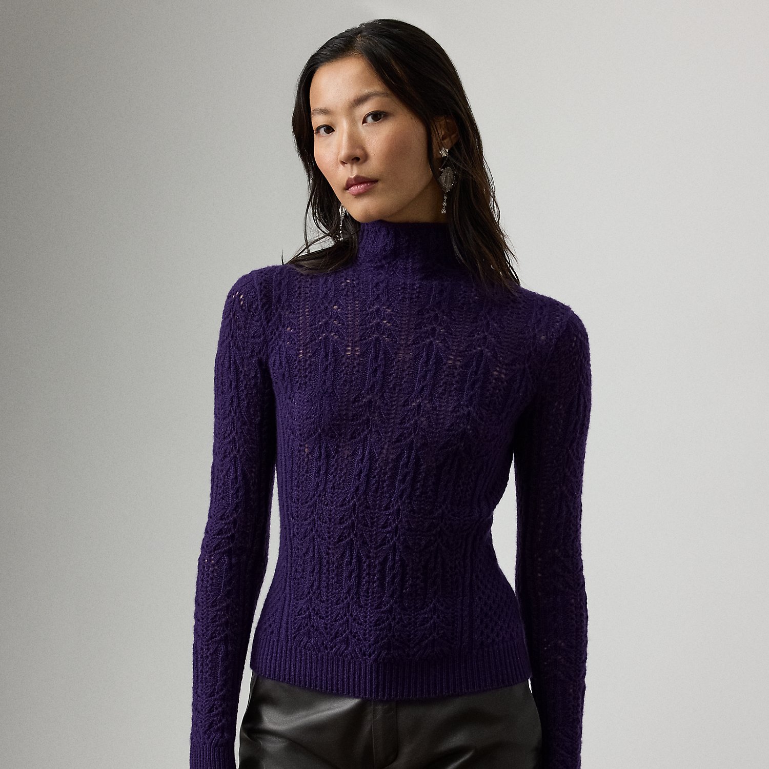 Kaschmirpullover mit Lochmuster von Collection
