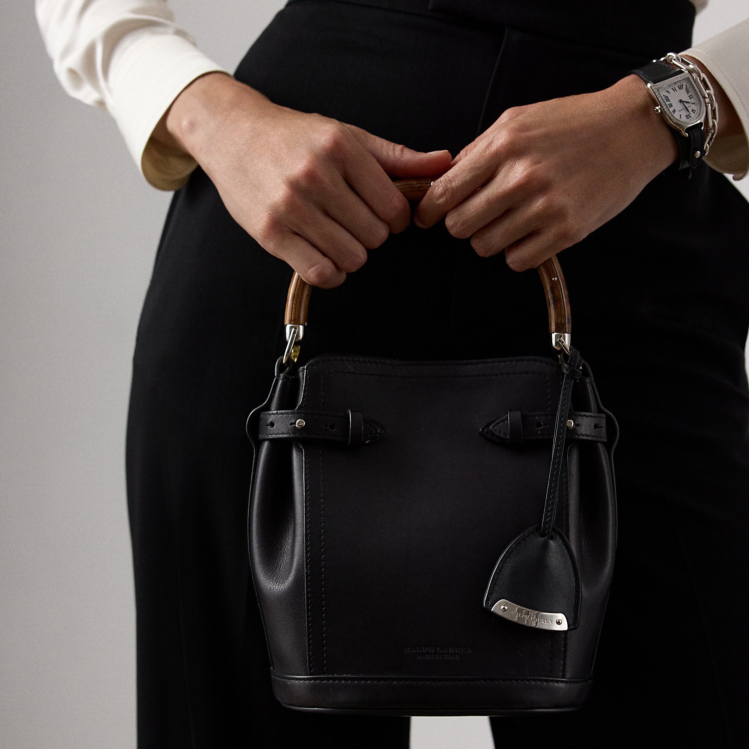 Kleine Beuteltasche  Ralph Lauren aus Kalbsleder von Collection