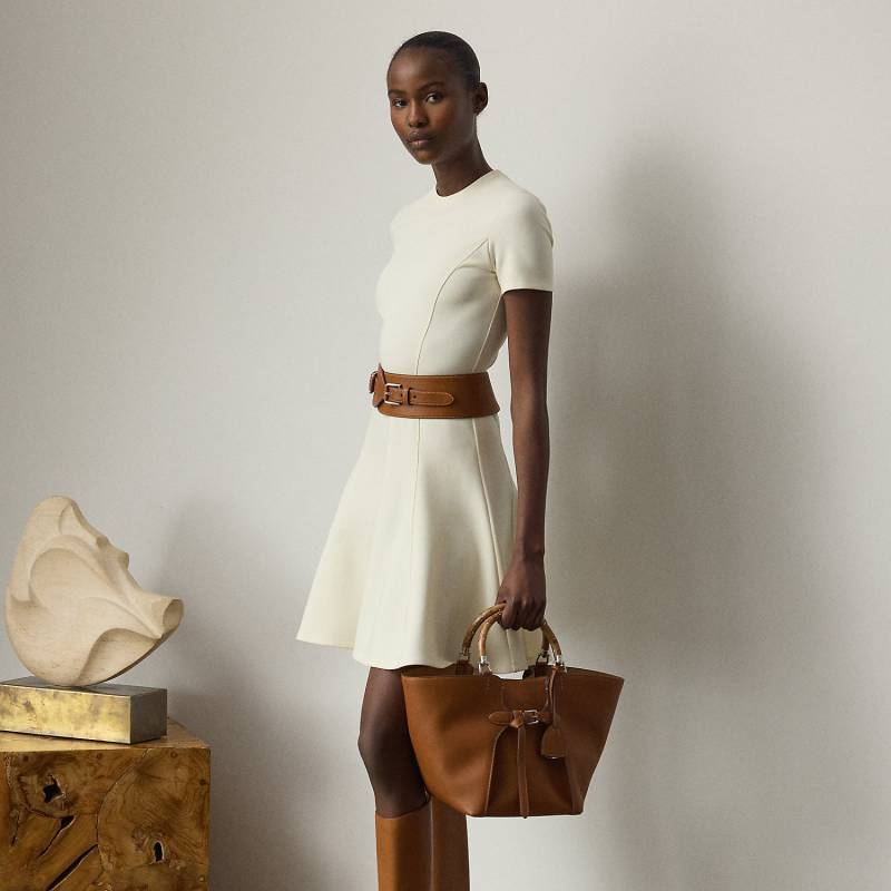 Kurzärmliges Stretchjersey-Tageskleid von Collection