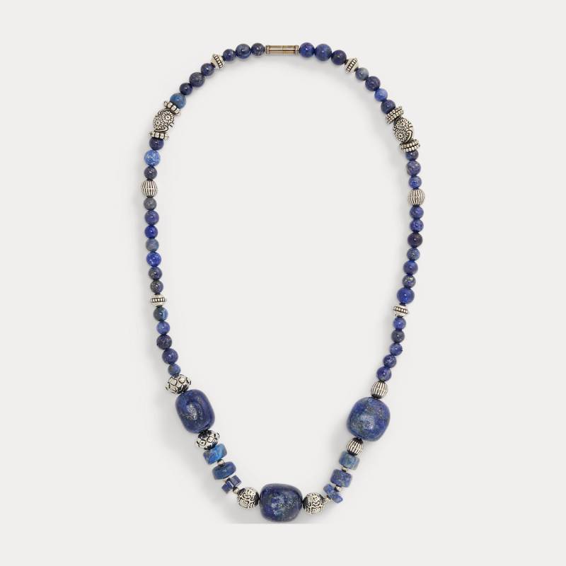 Kurze Perlenkette in Blautönen von Collection