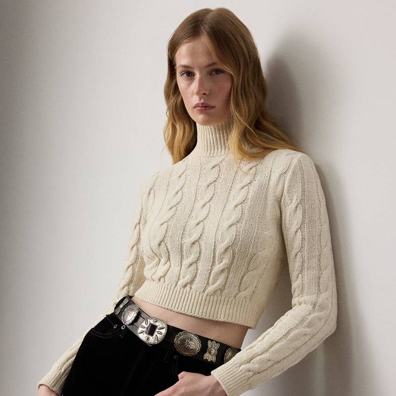 Kurzer Rollkragenpullover mit Seide von Collection