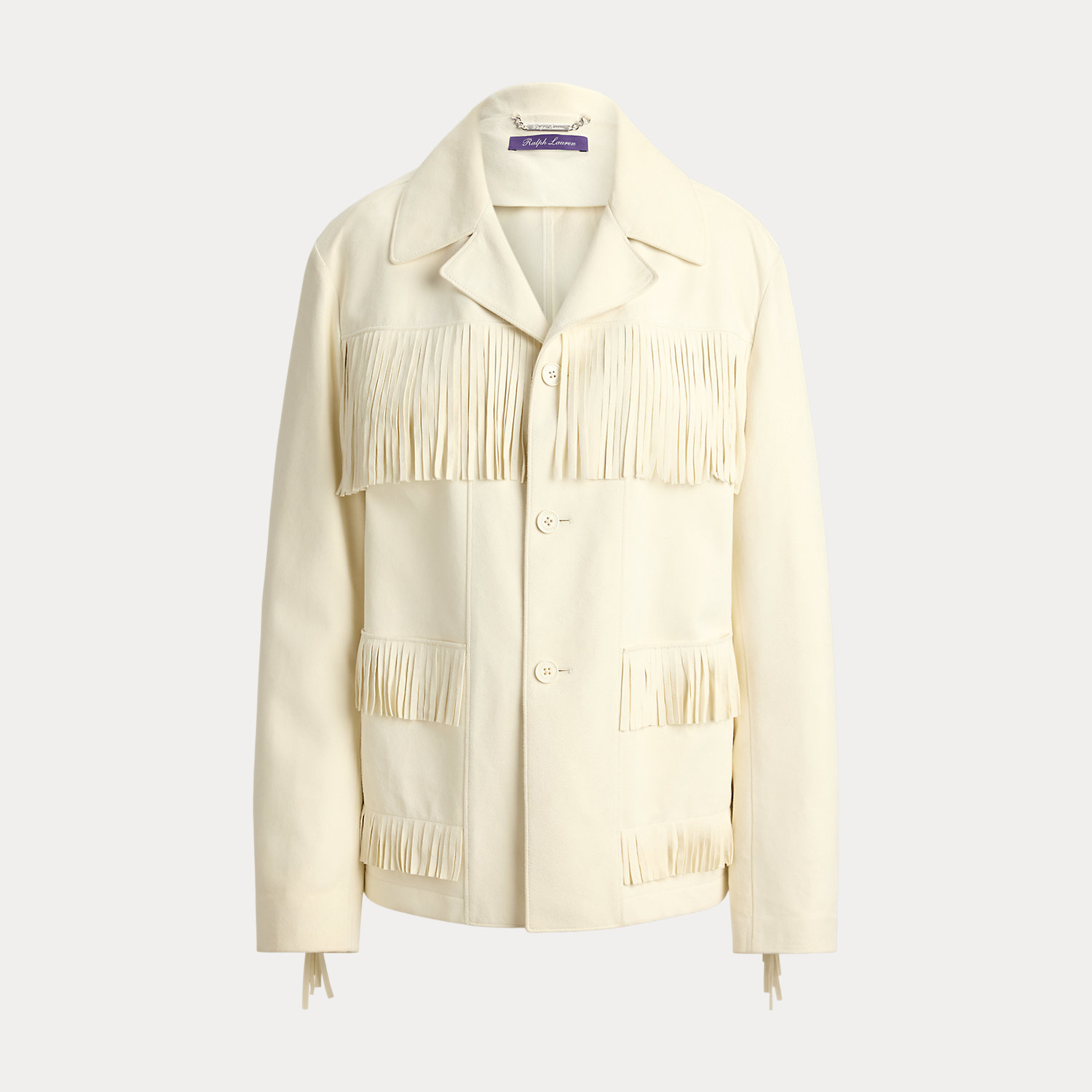 Lammwildlederjacke Perce mit Fransen von Collection