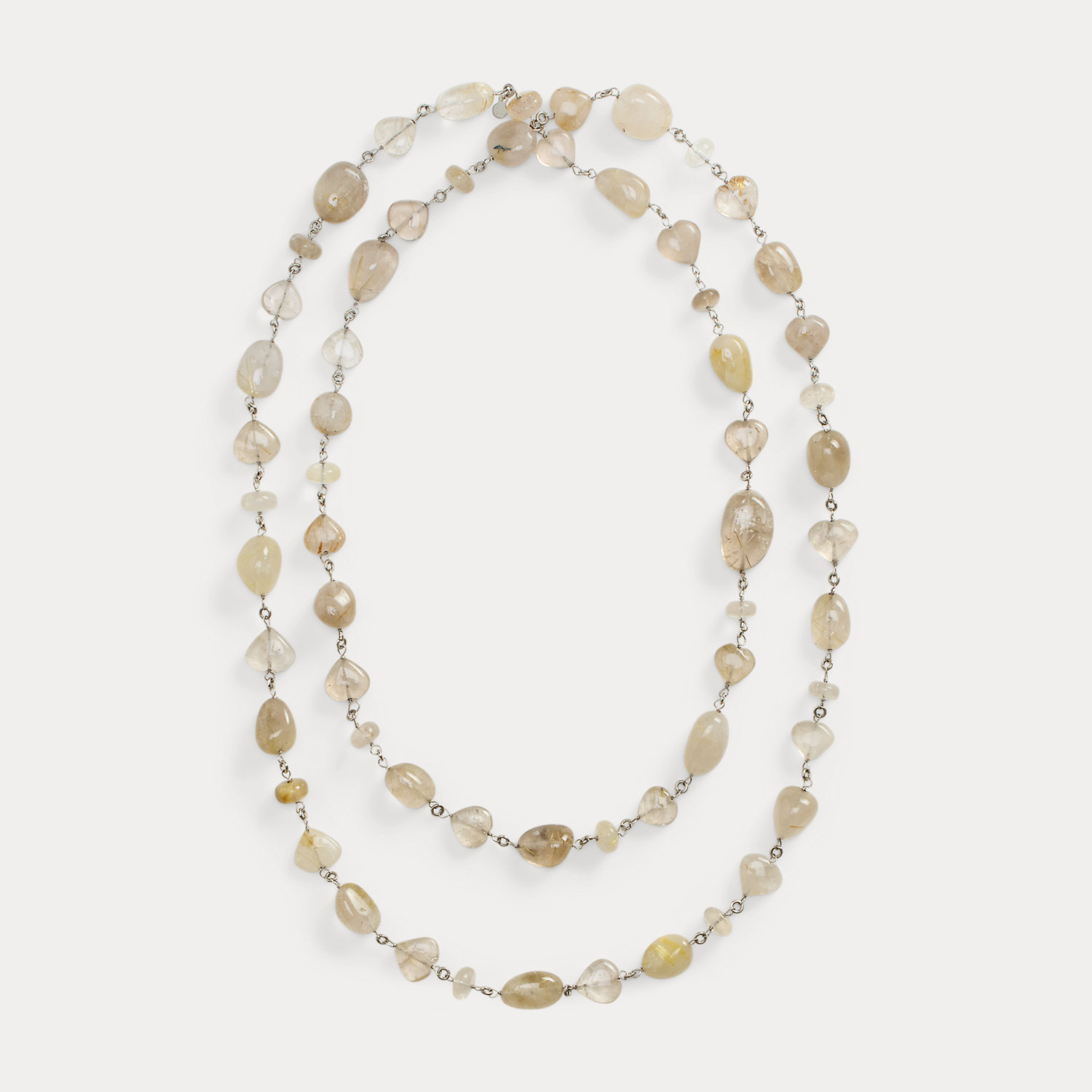 Lange Halskette mit kleinen Perlen von Collection