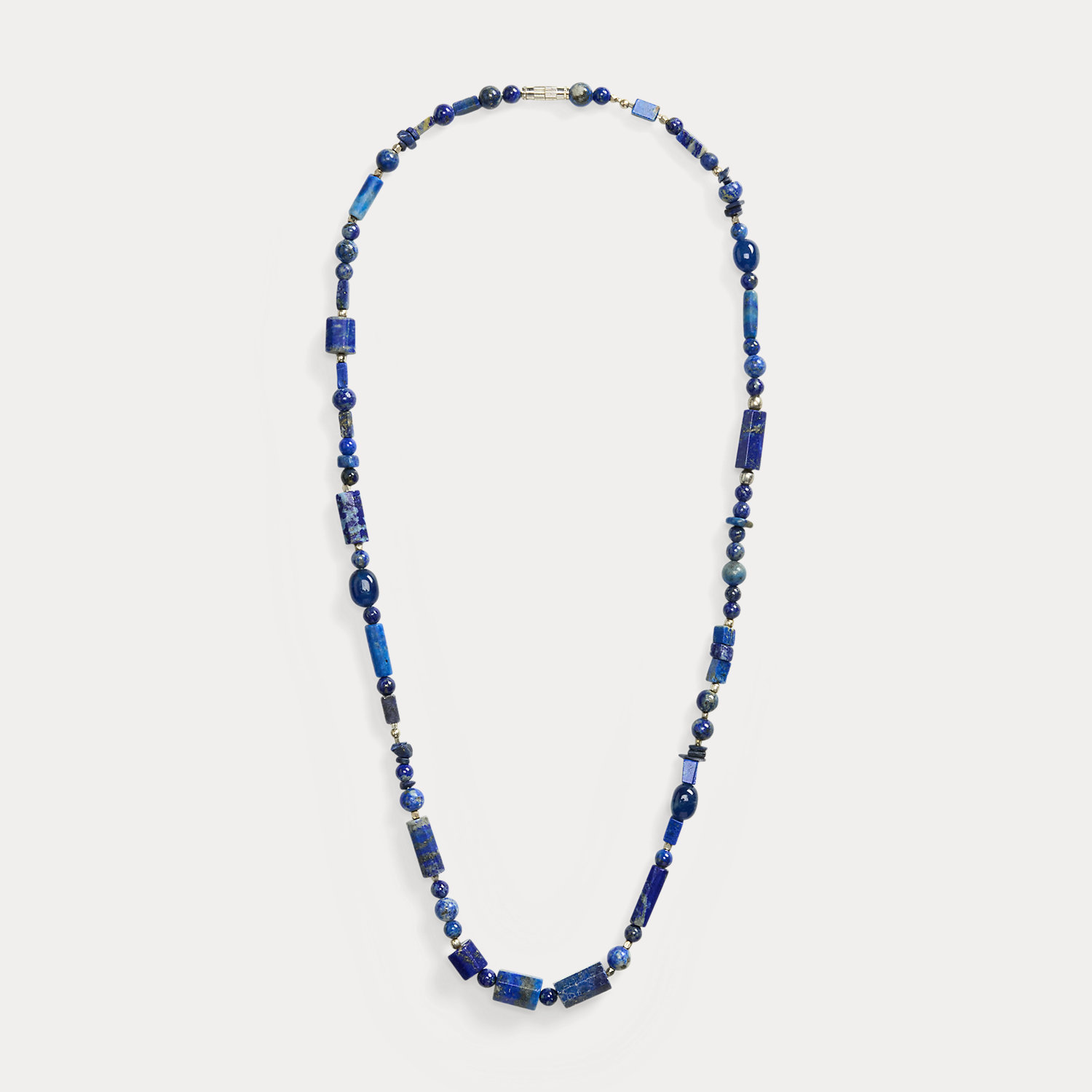 Lange blaufarbige Perlenkette von Collection