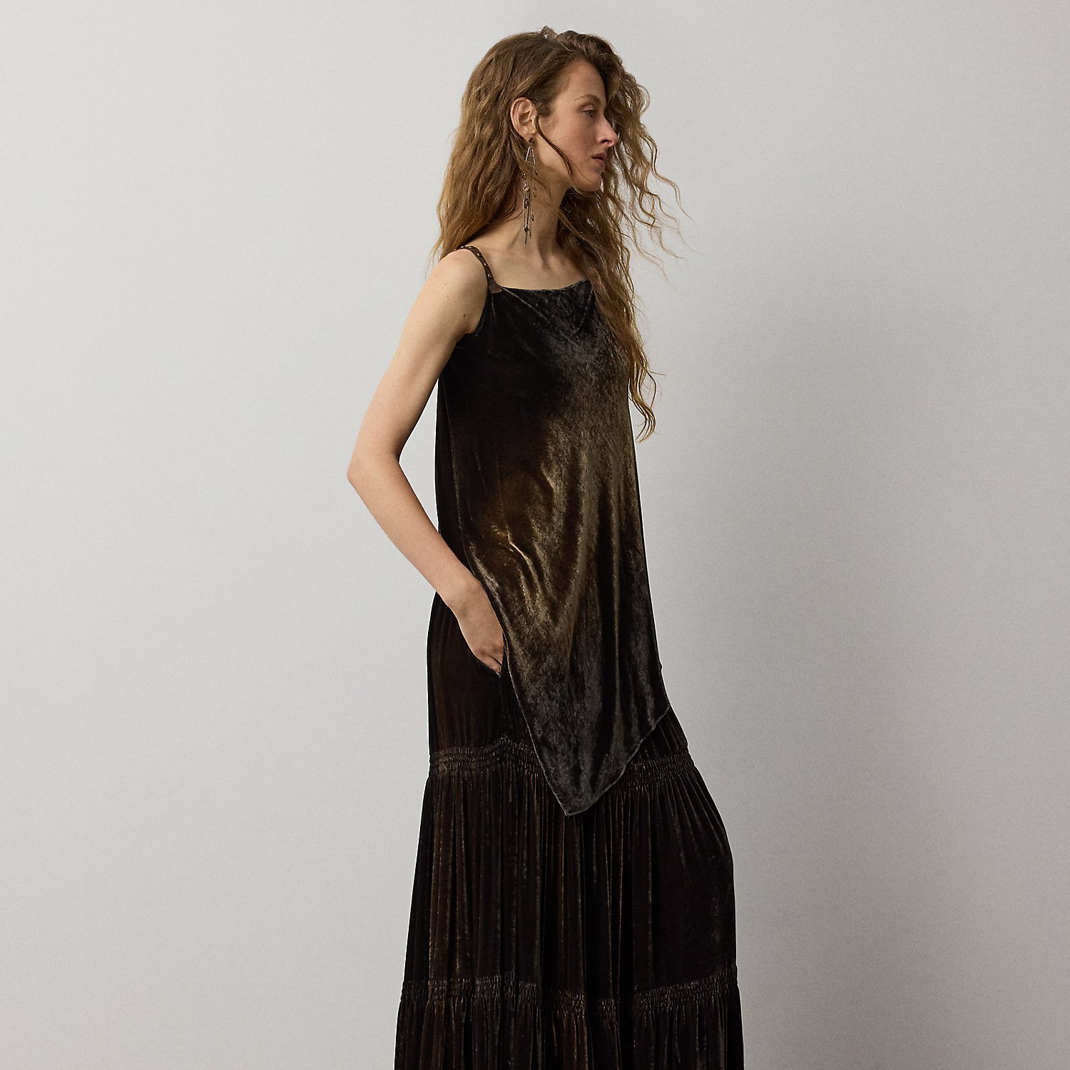 Maxirock Janie aus Samt von Collection