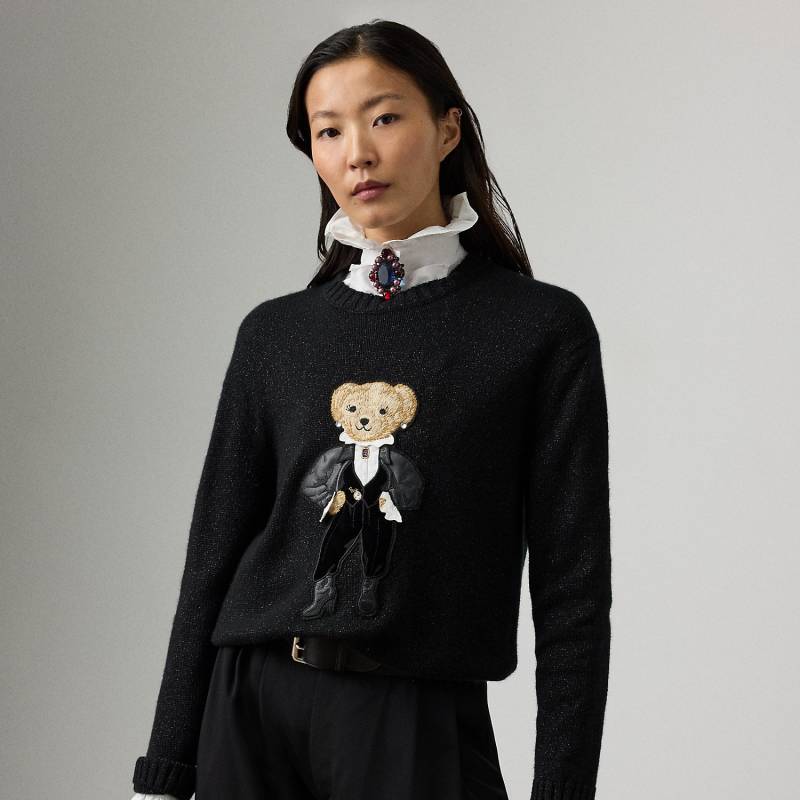 Metallic-Pullover mit Holiday Polo Bear Metallic-Pullover mit Holiday Polo Bear von Collection