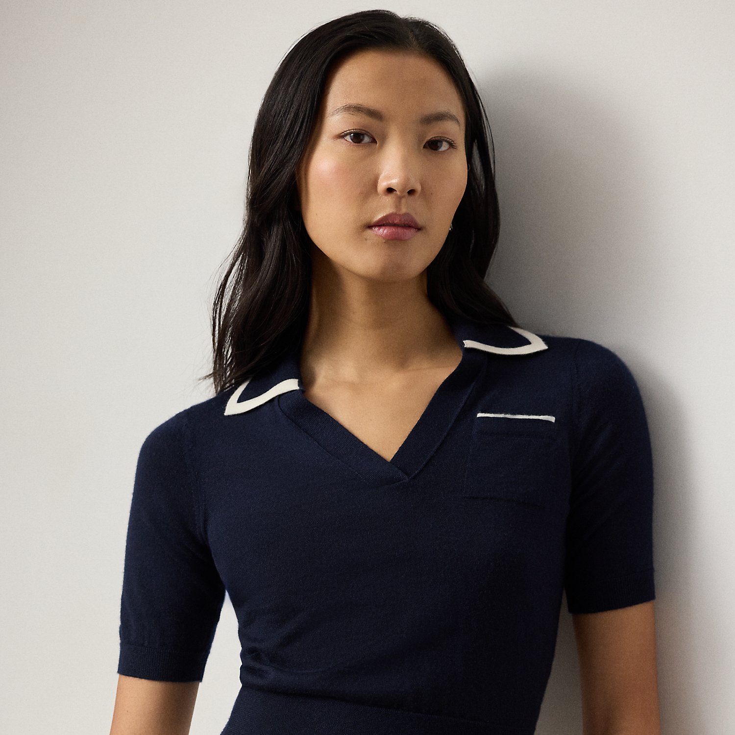 Polo-Pullover aus Kaschmirjersey von Collection