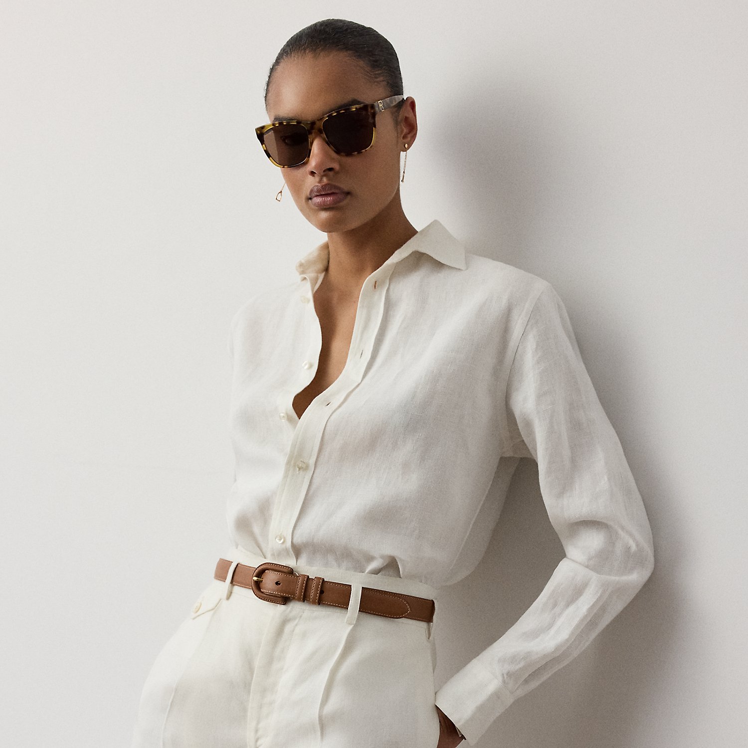 Relaxed-Fit Leinenhemd Adrien von Collection