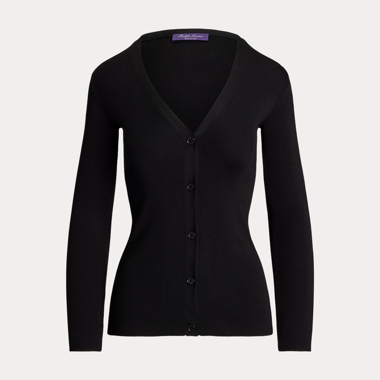 Rippenstrick-Cardigan aus Seide von Collection