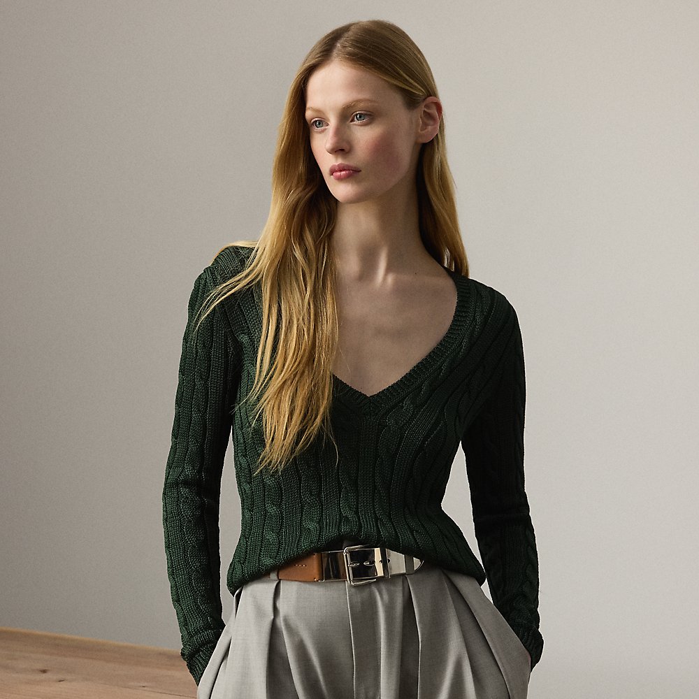 Seidenpullover mit Zopfmuster Seidenpullover mit Zopfmuster von Collection
