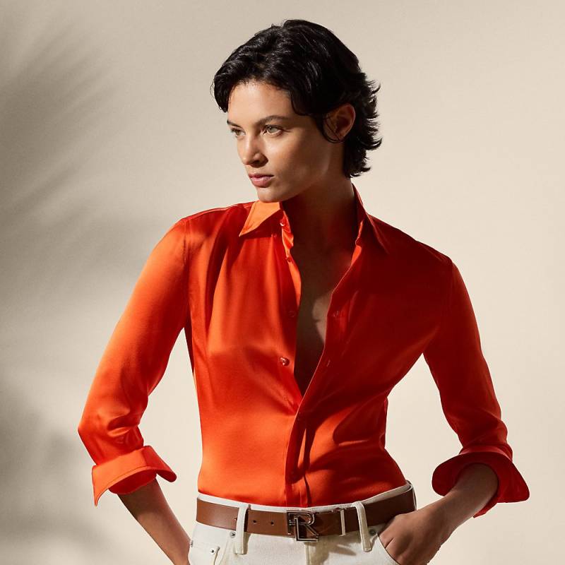 Straight-Fit Hemd Cameron aus Charmeuse von Collection