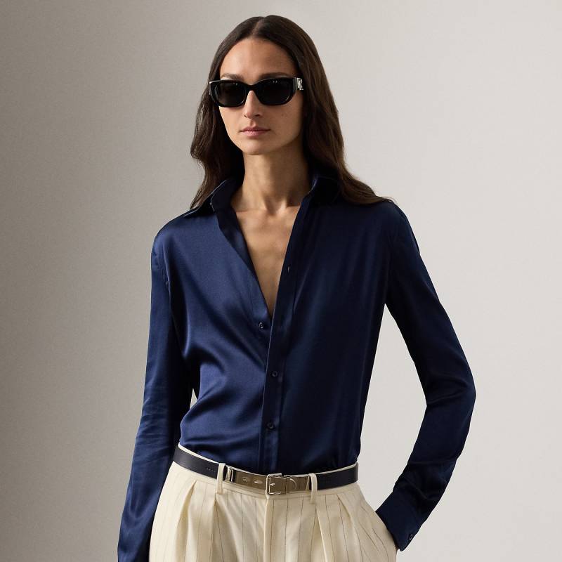 Straight-Fit Hemd Cameron aus Seide von Collection