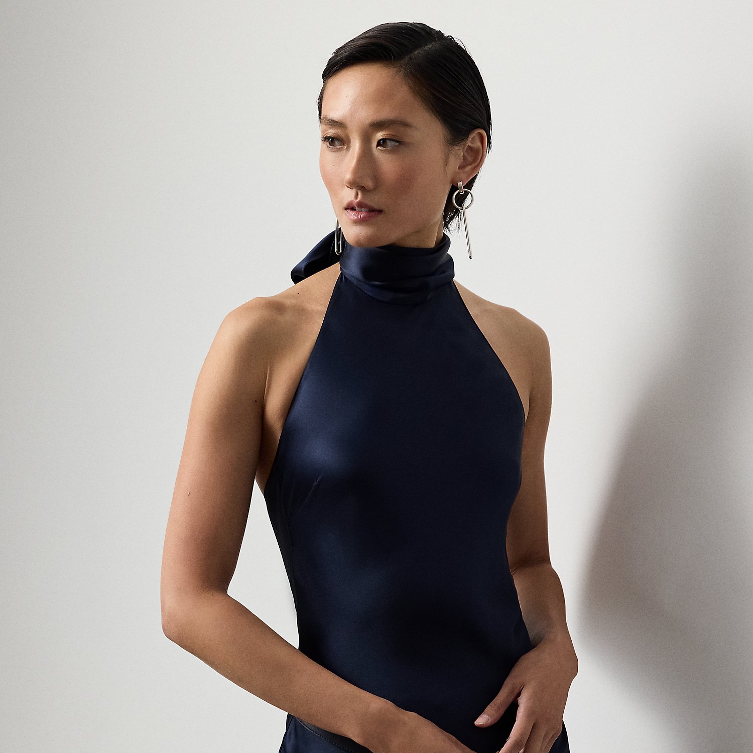 Stretch-Seidencharmeuse-Oberteil Chilton von Collection