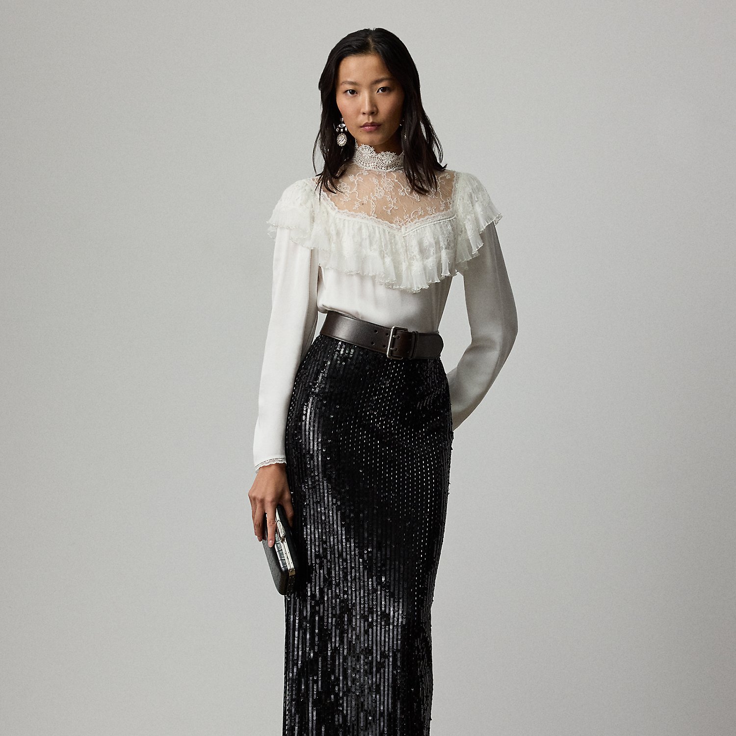 Tüll-Maxirock Winslow mit Verzierung von Collection