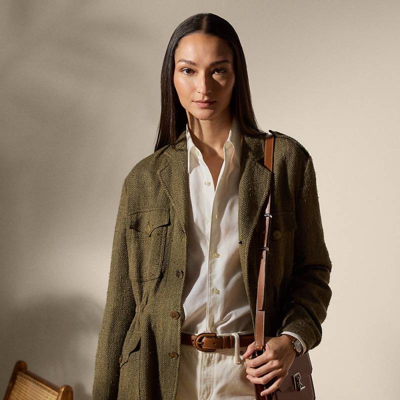 Tweedjacke Schmitt mit Fischgratmuster von Collection