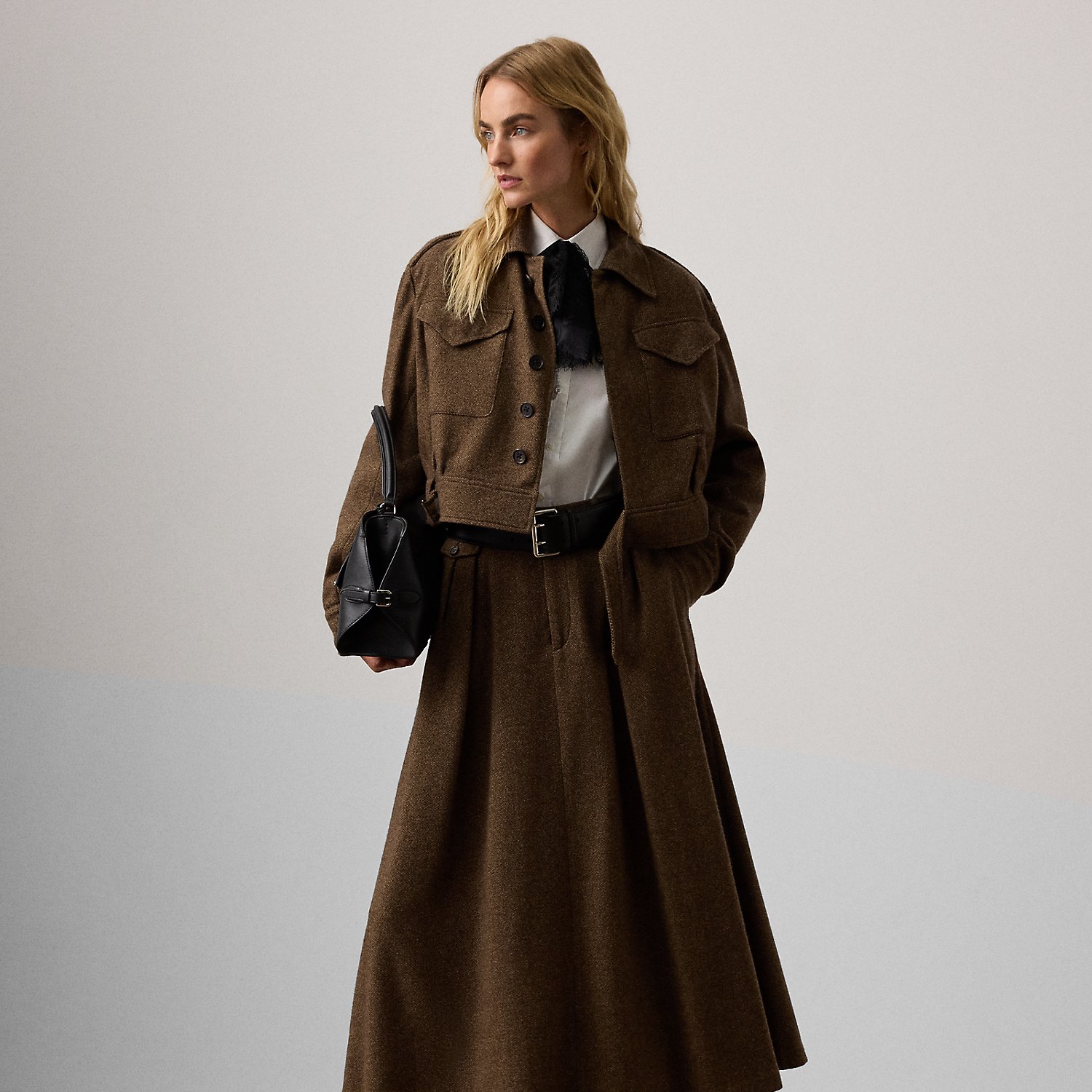 Tweedrock Evilyn mit Pfauenaugenmuster von Collection