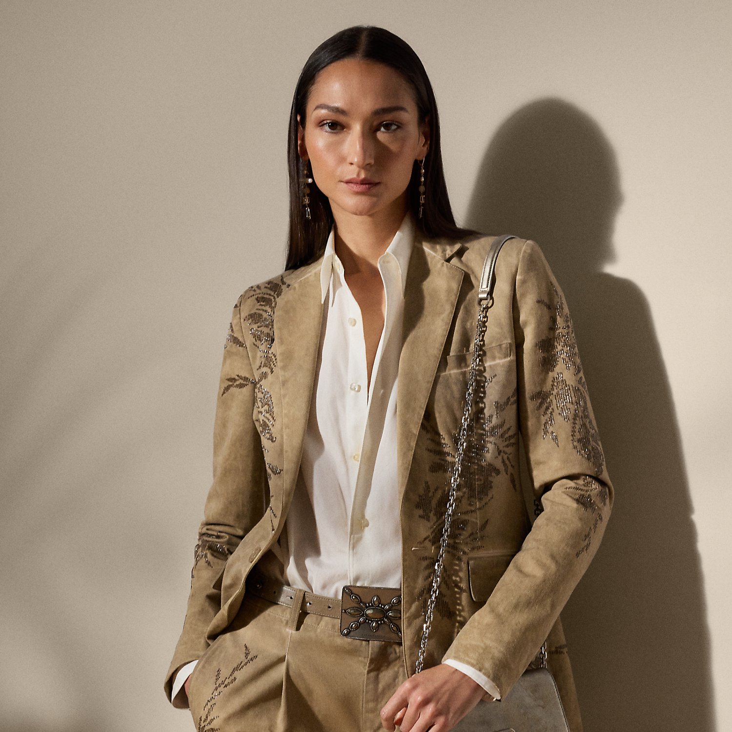 Verzierte Jacke Parker aus Baumwollchino von Collection